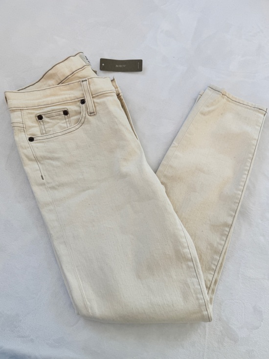 J. Crew Cream High-Rise Skinny Jeans Size 30 - Picture 4 of 4